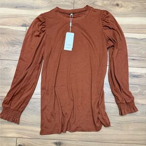 Rust Long Sleeve Women's Top